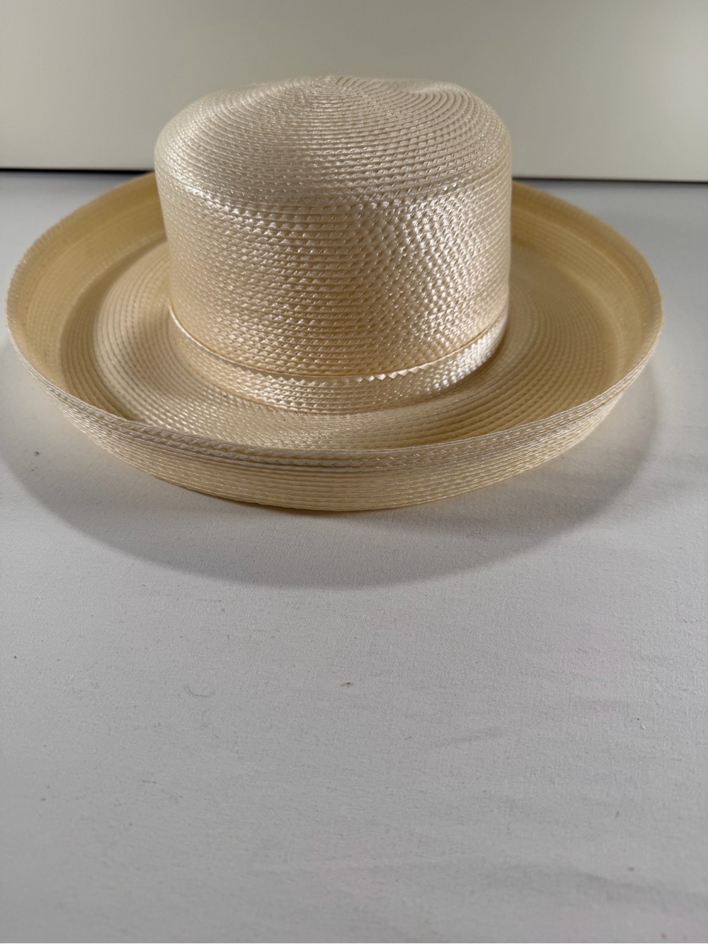 Cream Straw Sun Hat - Elegant Beach Accessory